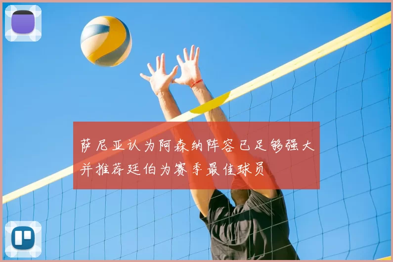 萨尼亚认为阿森纳阵容已足够强大并推荐廷伯为赛季最佳球员