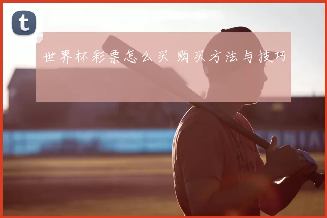 世界杯彩票怎么买 购买方法与技巧