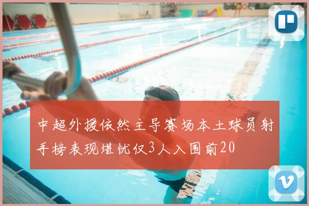 中超外援依然主导赛场本土球员射手榜表现堪忧仅3人入围前20